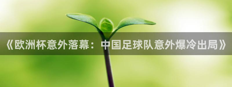 世界杯决赛直播：《欧洲杯意外落幕：中国足球队意外爆冷出局》