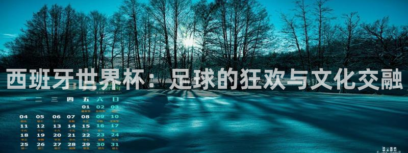 世界杯决赛预测：西班牙世界杯：足球的狂欢与文化交融